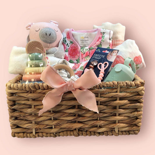 Roses are Red Organic Baby Gift Basket