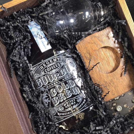 Bourbon Cold Brew in the Library