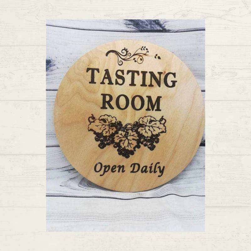 tasting room sign