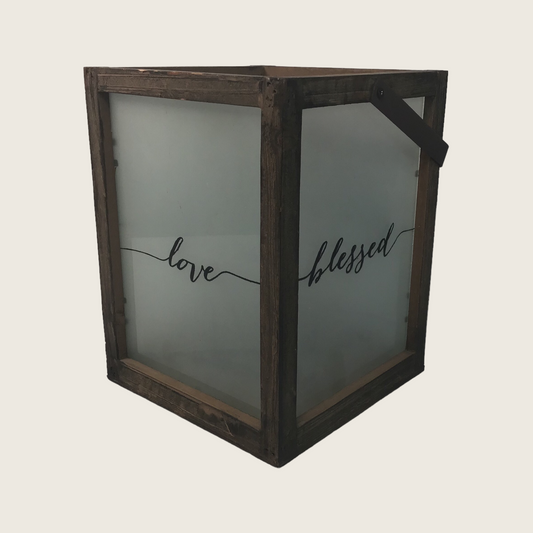 Dozen Roses in Wooden Candle Box