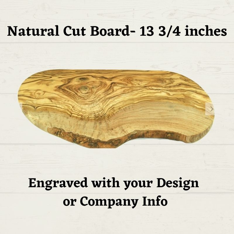 Custom Engraved Olivewood Natural Cut Board- Your Design