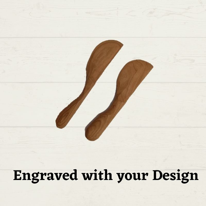 custom engraved small baking spatula- your design