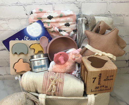 Luxury New Baby GIRL Gift Basket
