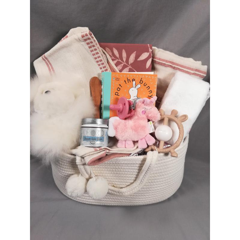 Baby Girl Gifts Basket Montreal | Montpetit Créations